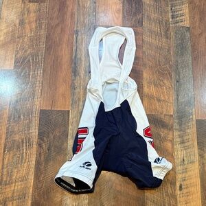 Cycling Bib Shorts - White and navy XS (4000)